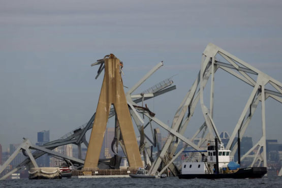 Colapsó el puente principal de Baltimore